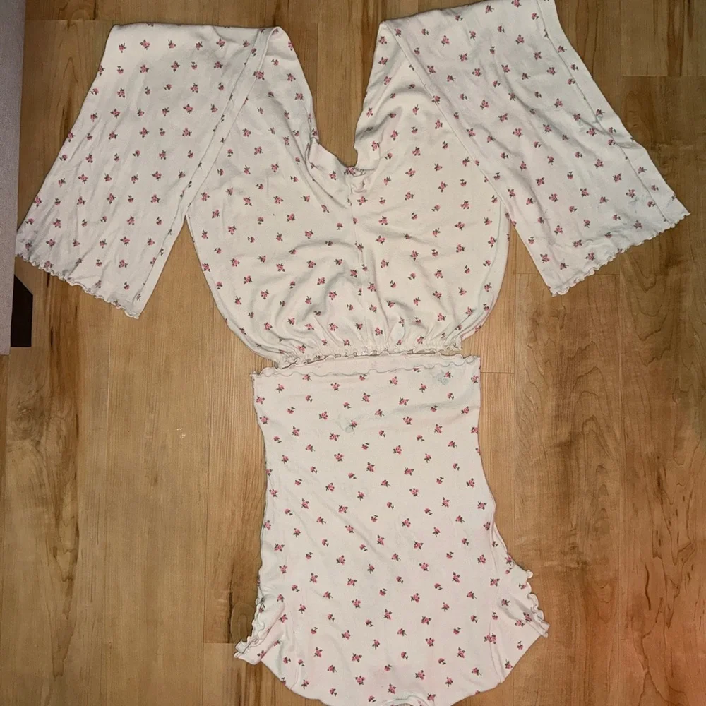 SKIMS logo pointelle rosebud set - Picture 5 of 8